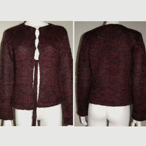 NWOT Anthro Kenji Natural Mohair Cardigan Sweater, Women Size L